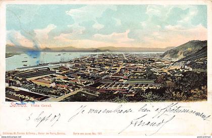 Brasil - SANTOS - Vista geral - Ed. M. Pontes & Co. Serie em côres - 101