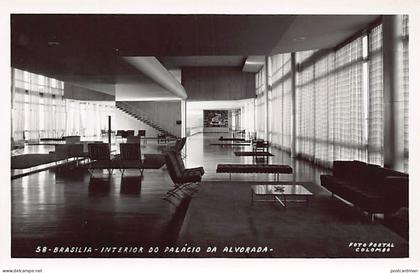 Brasil - BRASILIA - Interior do Palácio da Alvorada - FOTO POSTAL - Ed. Colombo