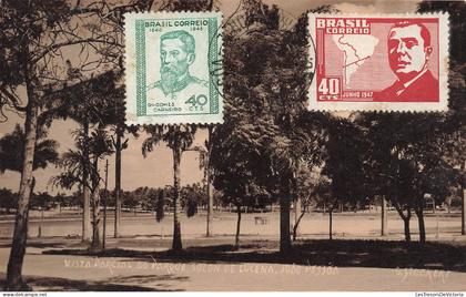 BRESIL - Joao Pessoa - Parque Solon de Lucena - Pelouse - Allée - CPA