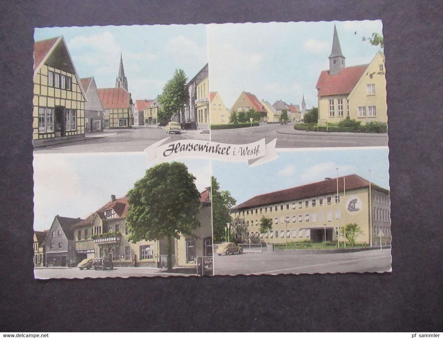 BRD 1963 Mehrbild AK Harsewinkel in Westfalen Verlag Christof Andrees, Harsewinkel Postleitzahl 4834