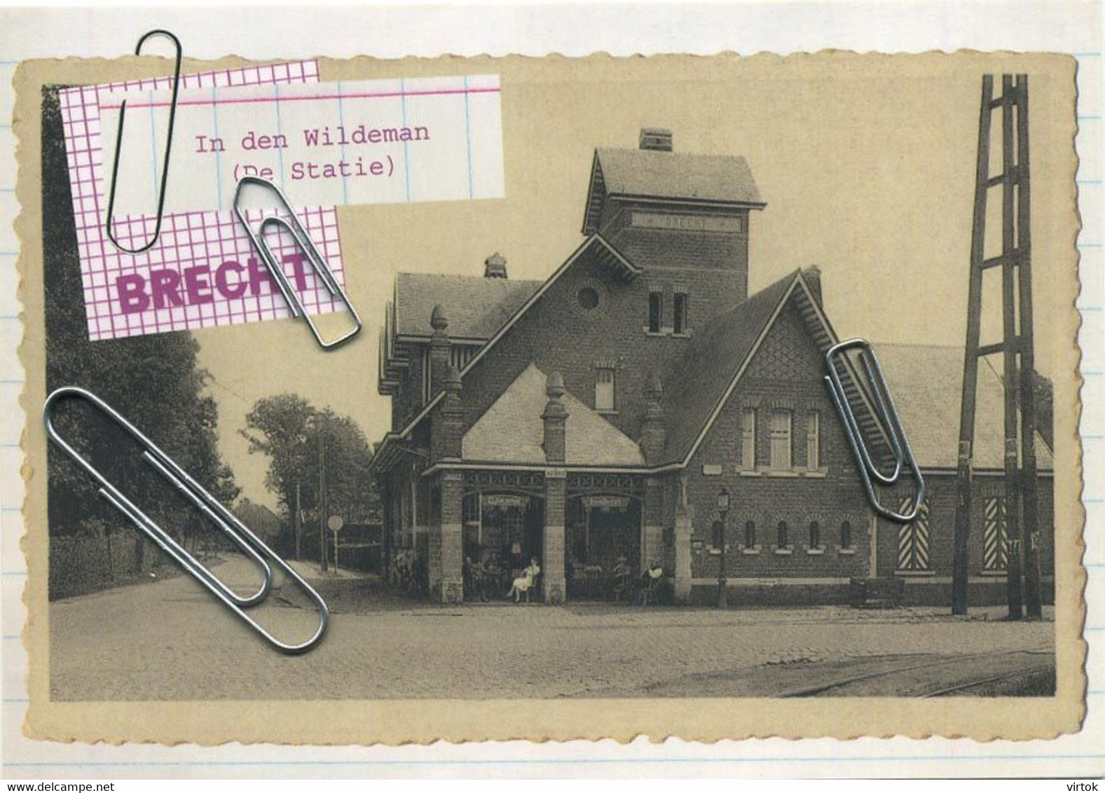 BRECHT :   in den wildeman  statie  (  15 x 10.5 cm )