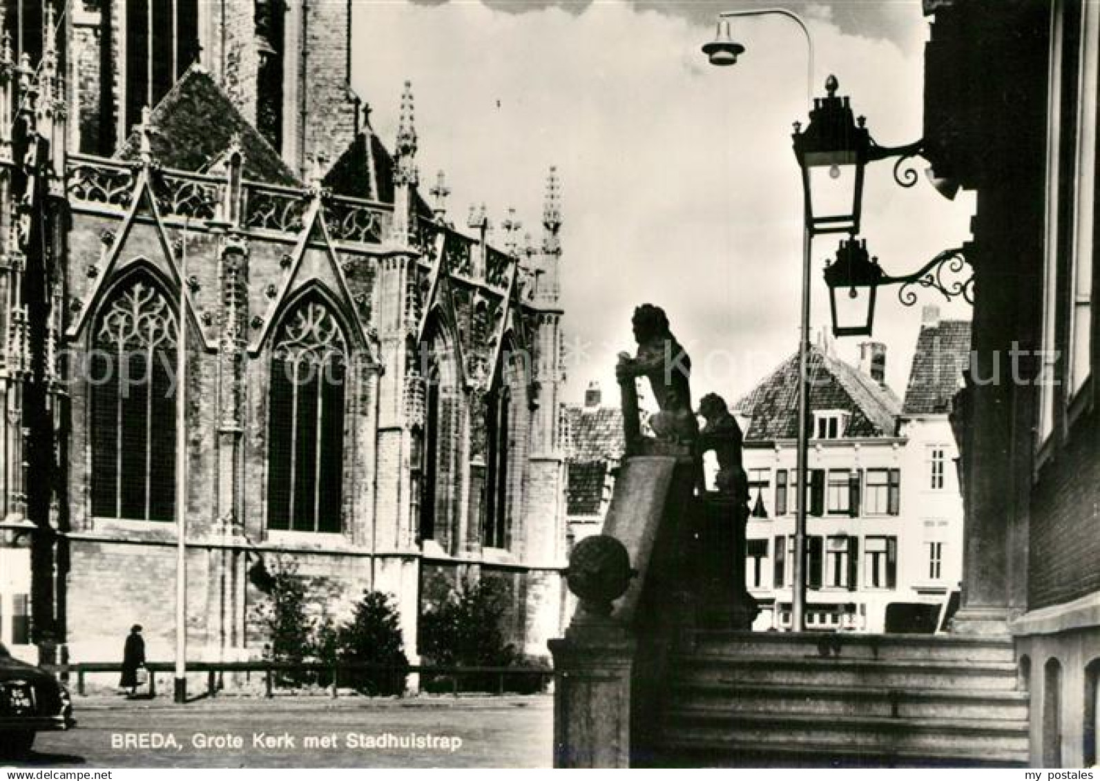 Breda Noord-Brabant Grote Kerk met Stadhuistrap