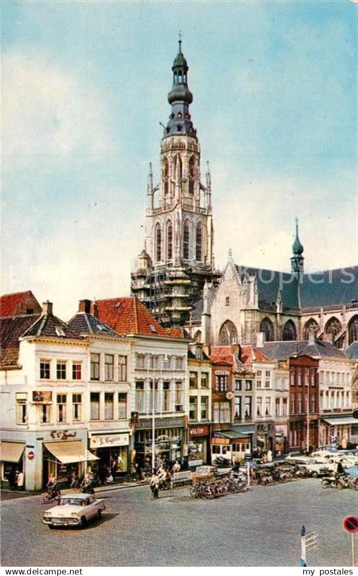 Breda Noord-Brabant Grote Markt met Kerk