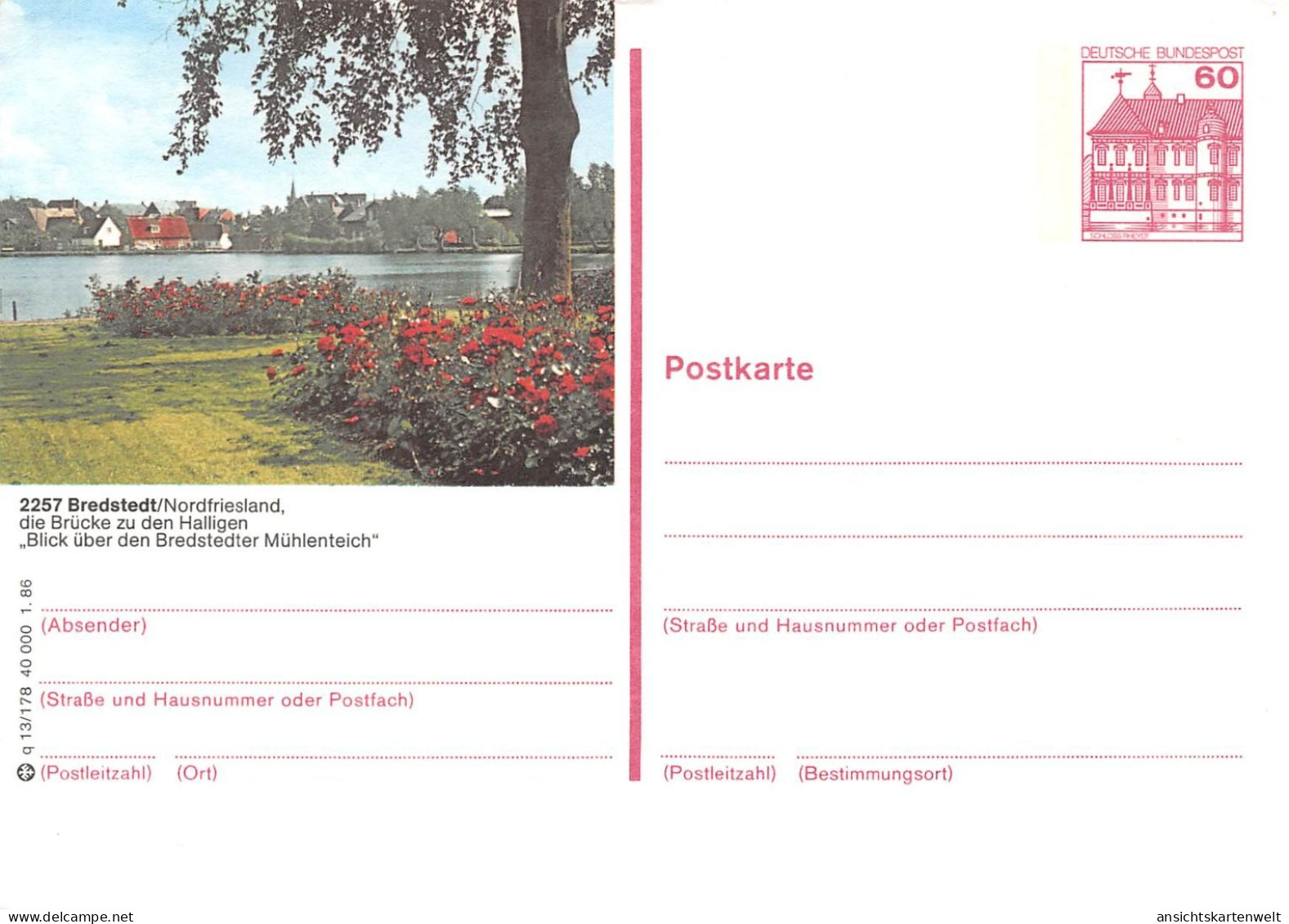 Bredstedt Postkarte P 138 ngl #175.291