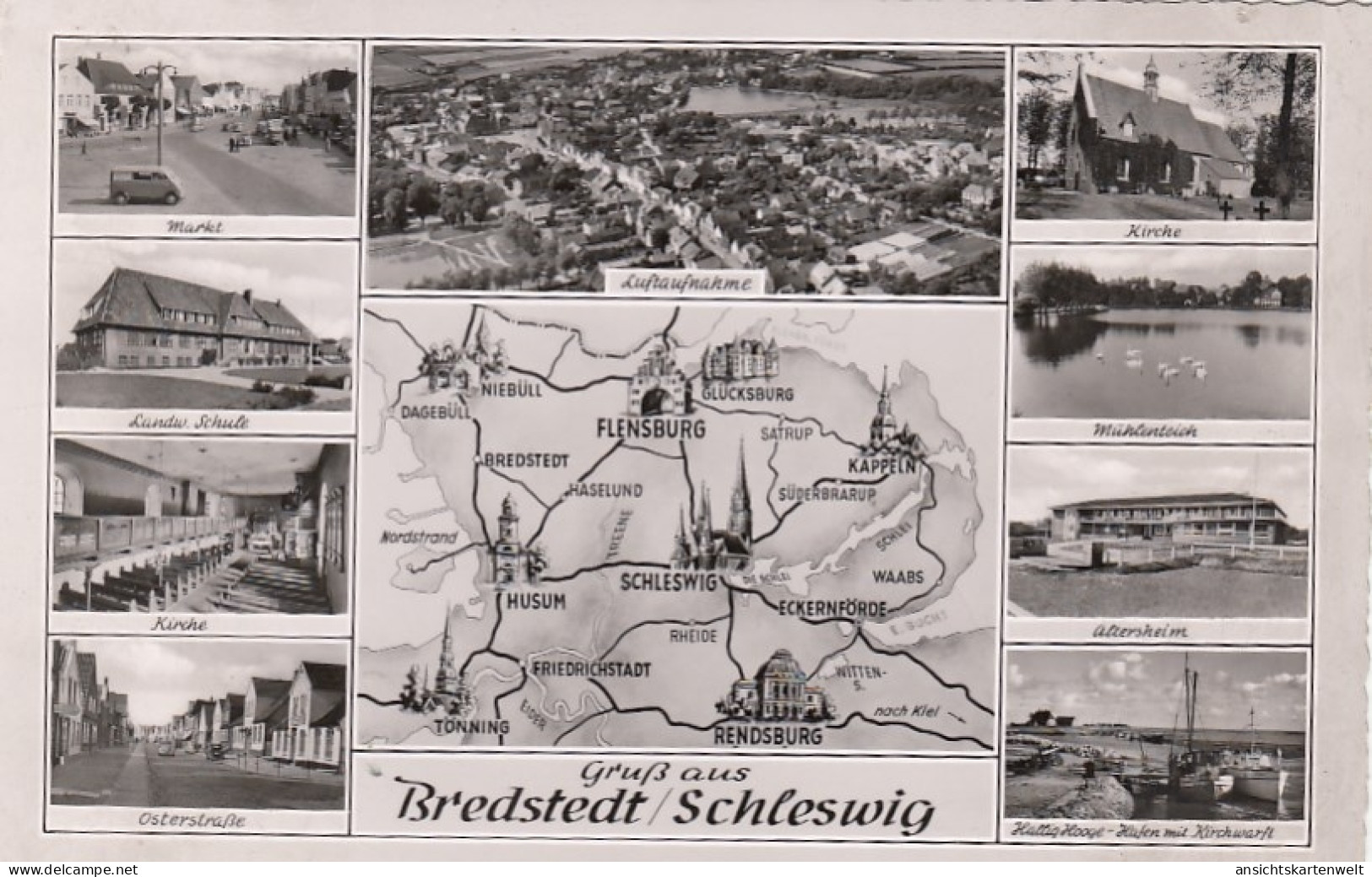 Bredstedt, Schleswig, Mehrbildkarte gl1959 #F6186
