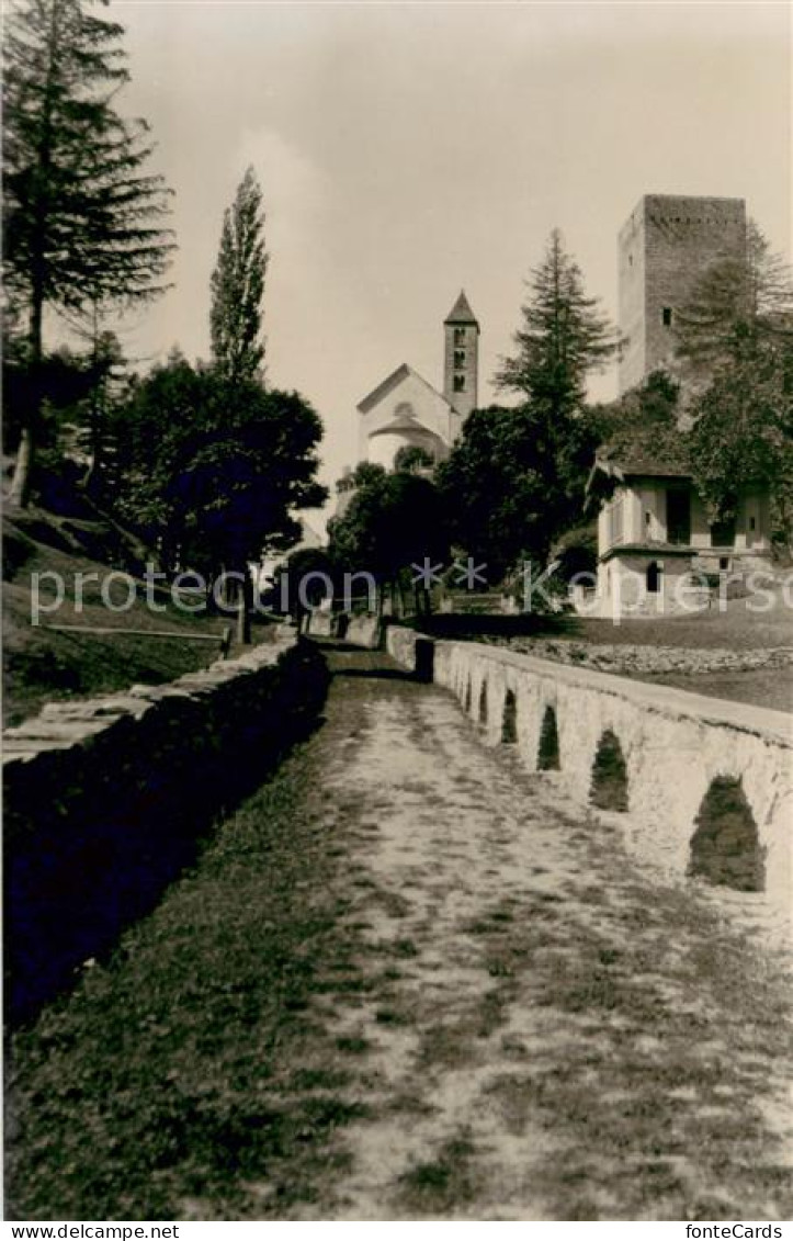 Bregaglia Ruine Castelmur und Nossas Donna