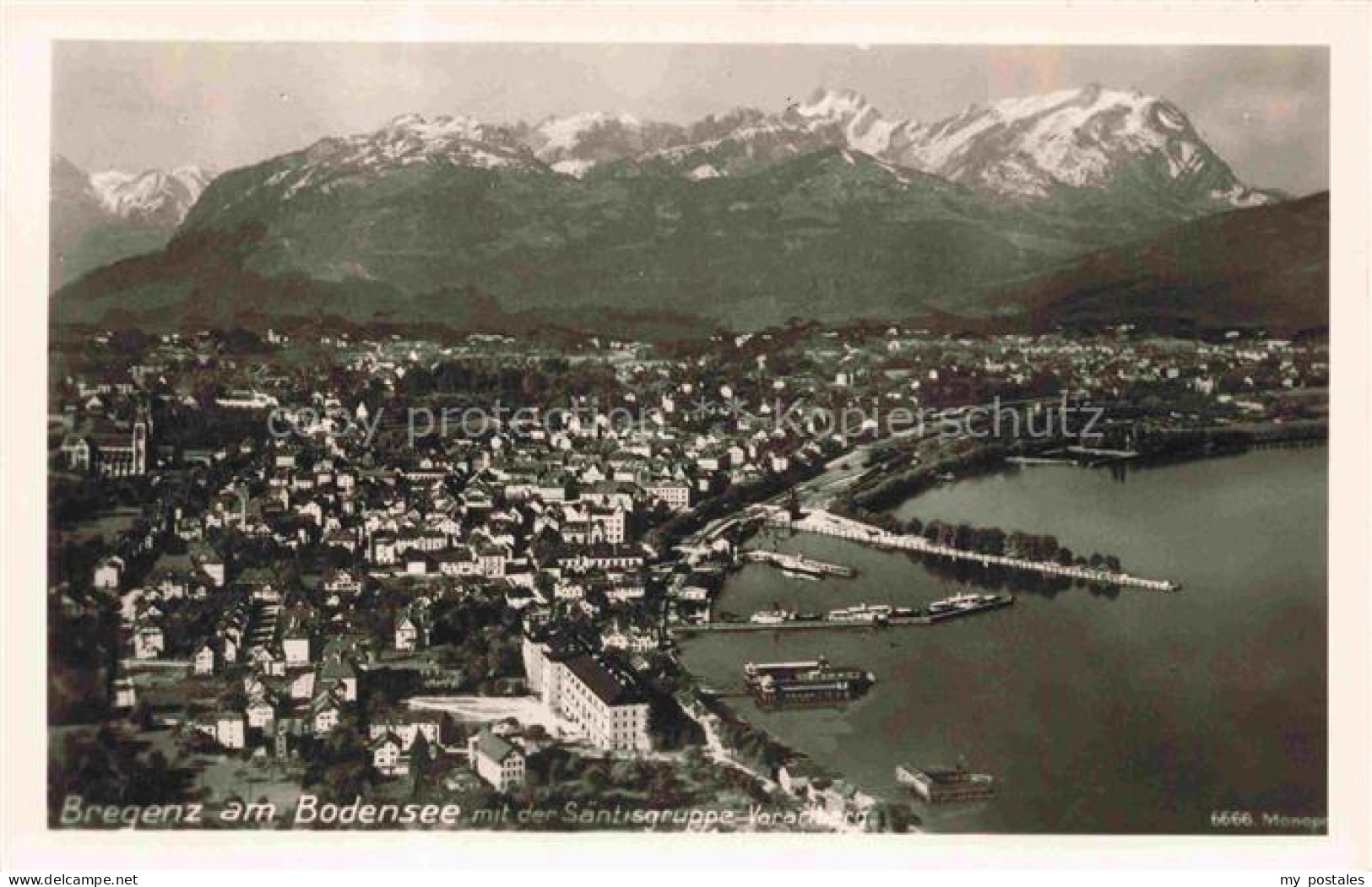 BREGENZ Vorarlberg Bodensee Fliegeraufnahme mit der Saentisgruppe Vorarlberg