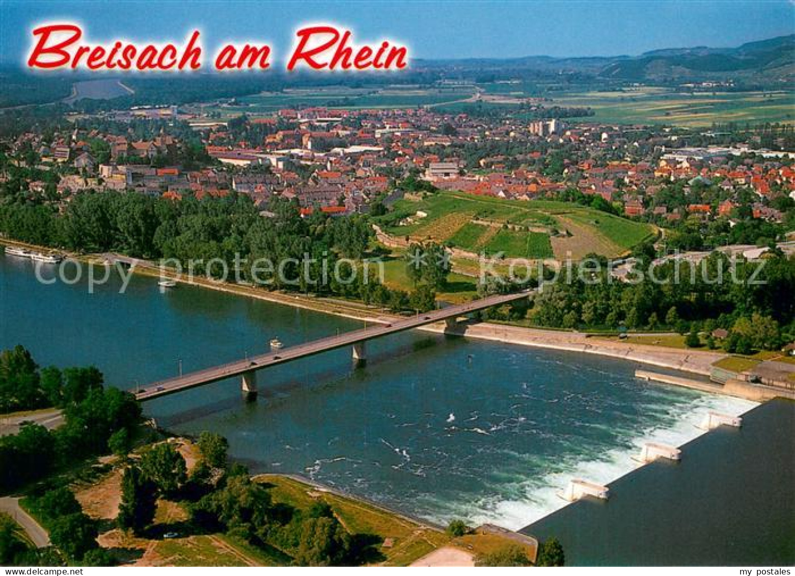 Breisach Rhein Fliegeraufnahme