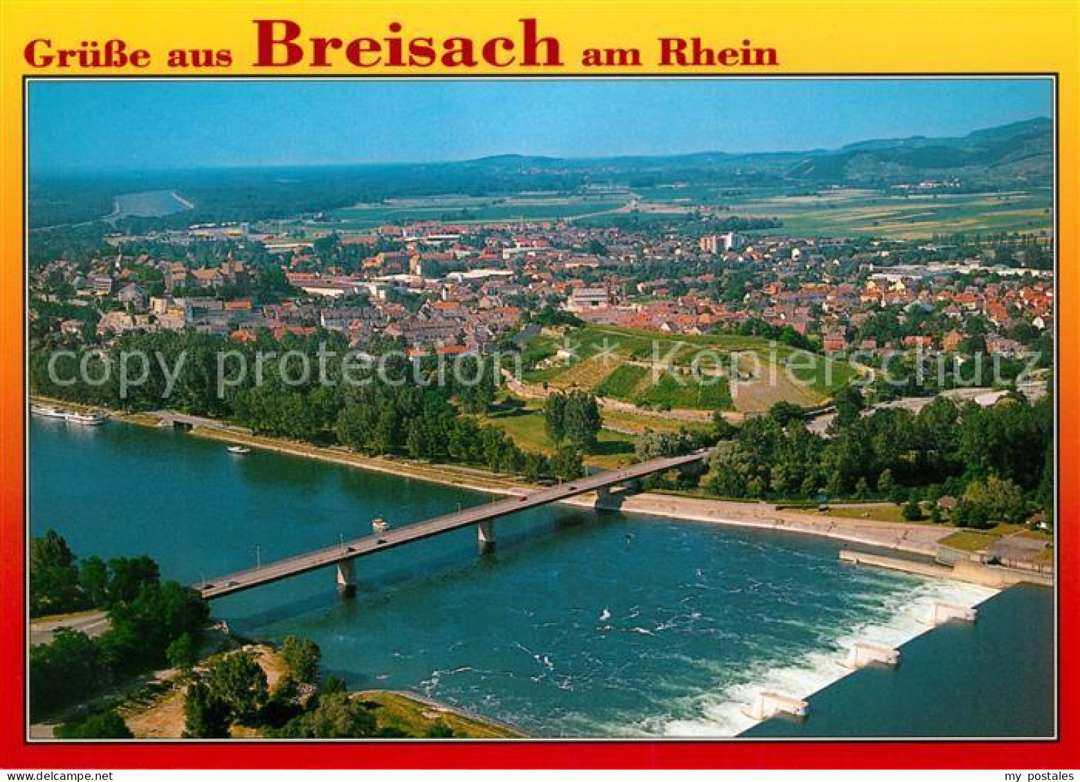 Breisach Rhein Fliegeraufnahme