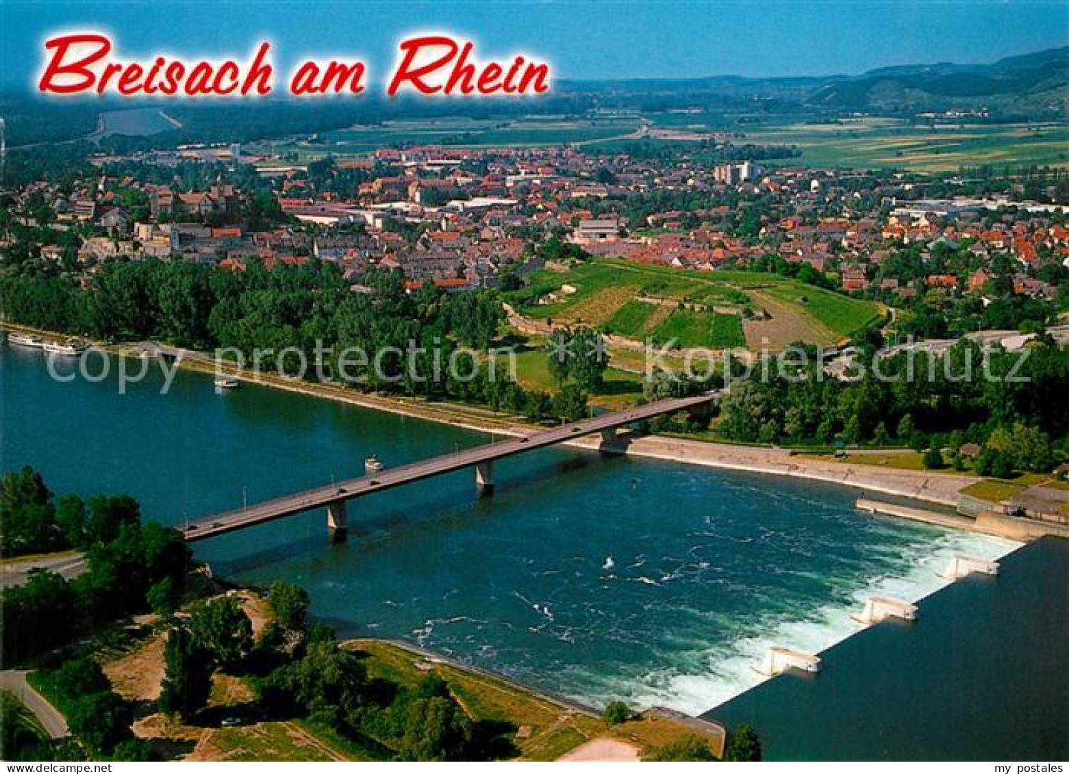 Breisach Rhein Fliegeraufnahme