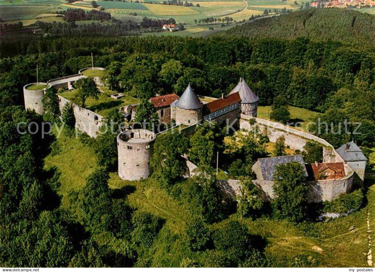 Breitenbach Herzberg Fliegeraufnahme Burg Herzberg