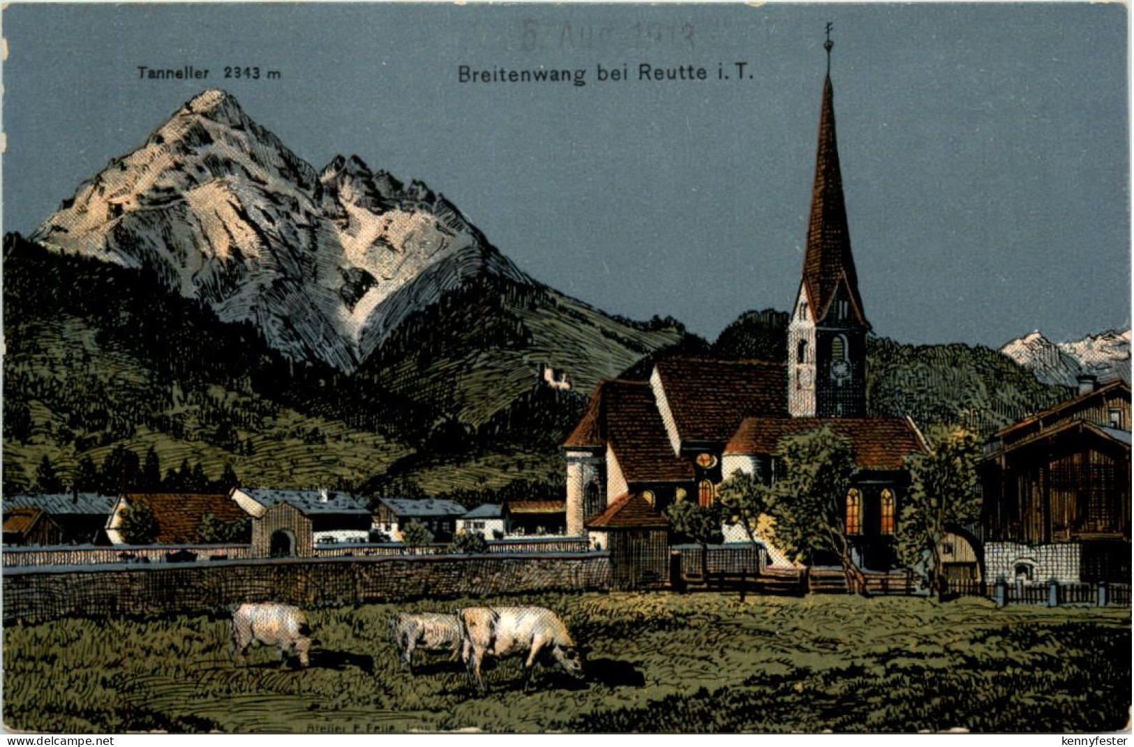 Breitenwang bei Reutte - Künstler-AK Eugen Felle