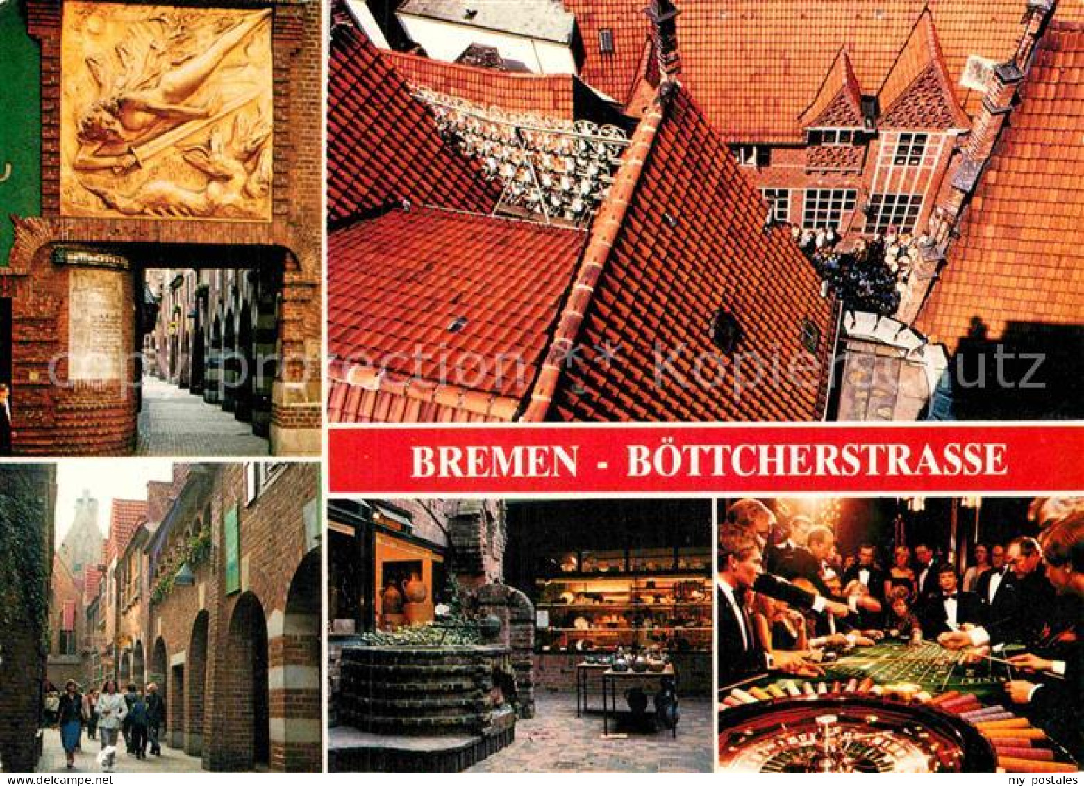BREMEN  CITY Boettcherstrasse Altstadt Roulette Spielbank