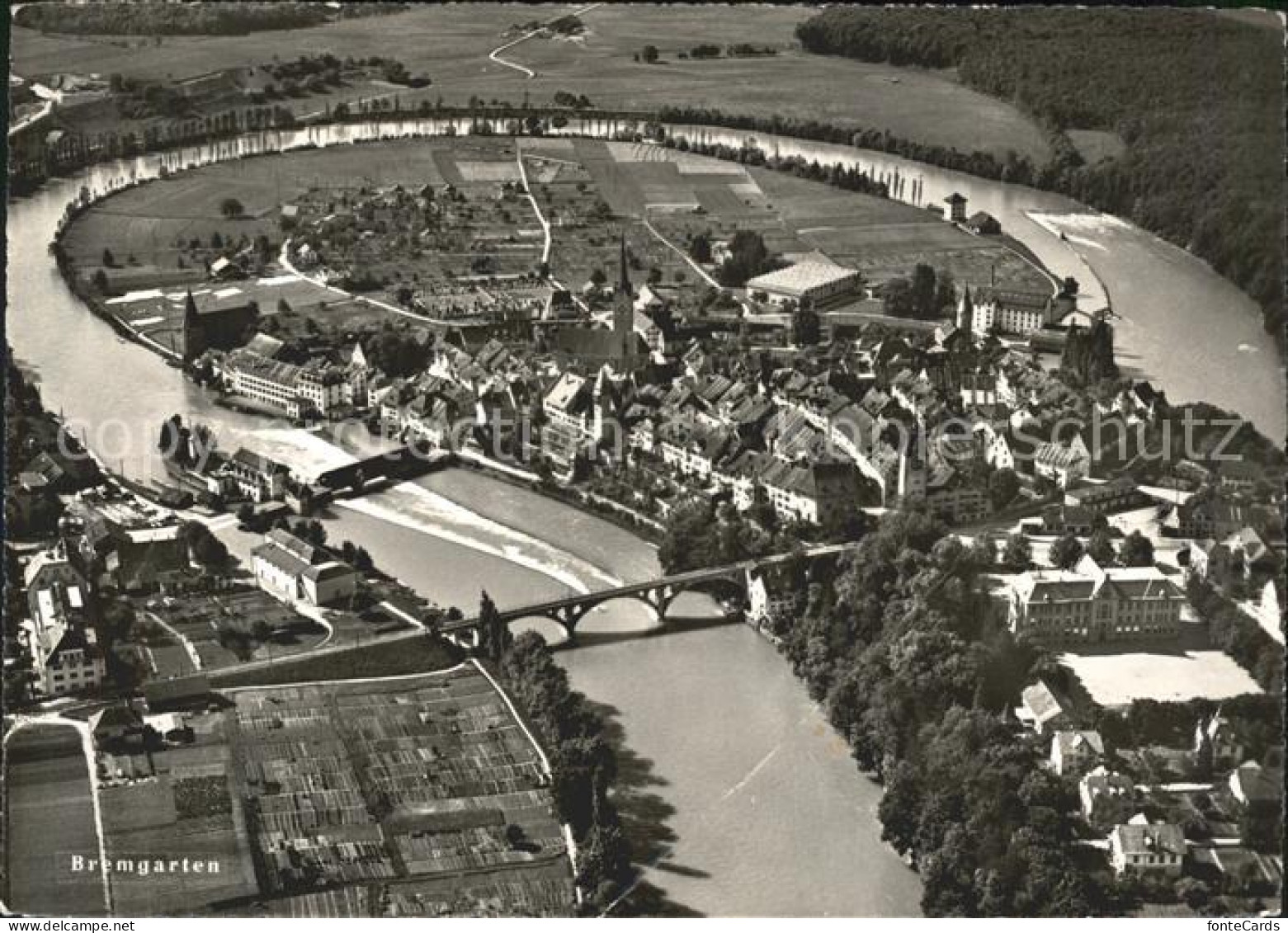 Bremgarten BE Fliegeraufnahme