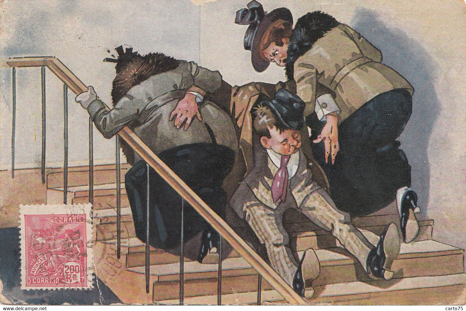 Brésil - Brasil - Femmes - Ivresse Homme - Obliteração Maceió 1924