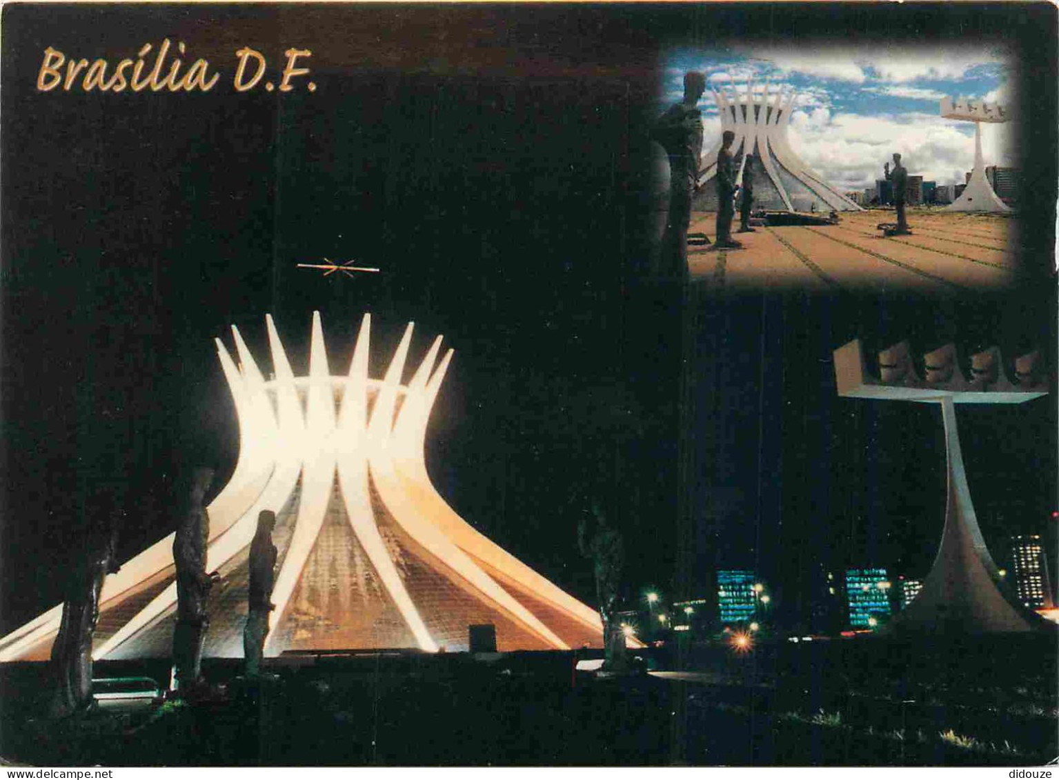 Brésil - Brasília - Multivues - catedral - CPM - Voir Scans Recto-Verso