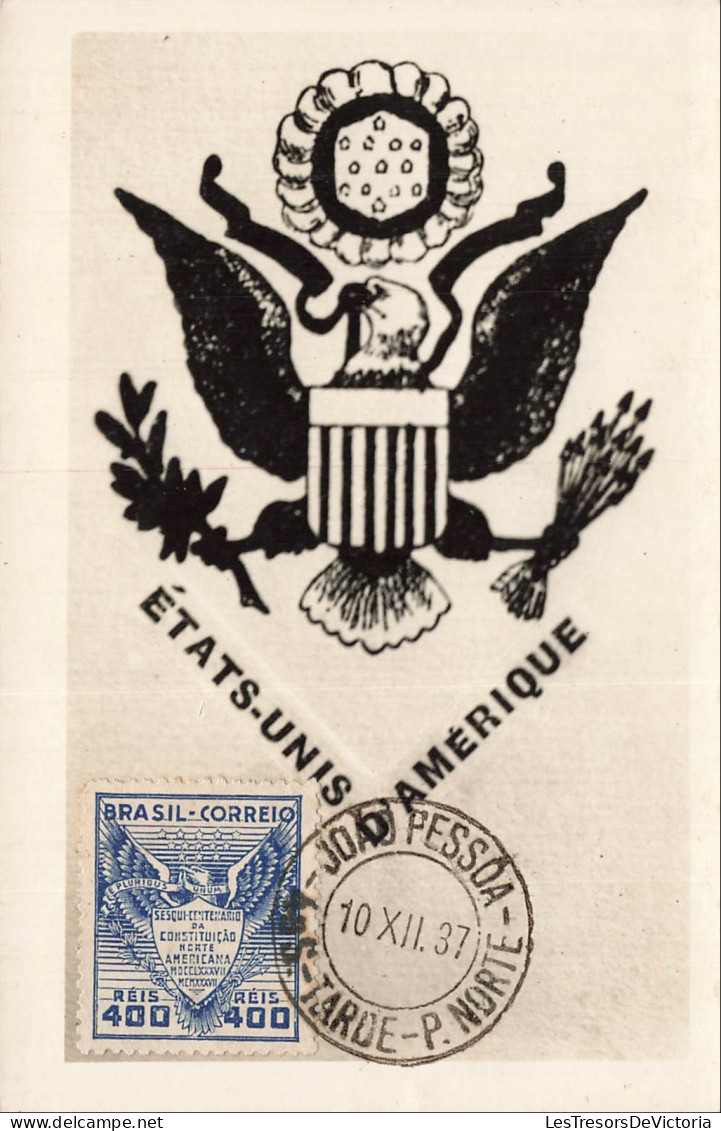 BRESIL - Etats Unis dAmérique - Joao Pessoa - 1937 - Blason - CPA