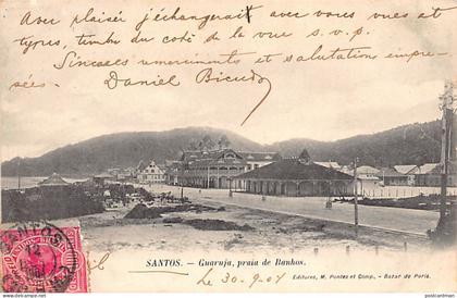 Brasil - SANTOS - Guaruja, praia de Banhos - Ed. M. Pontes & Comp. - Bazar de Paris