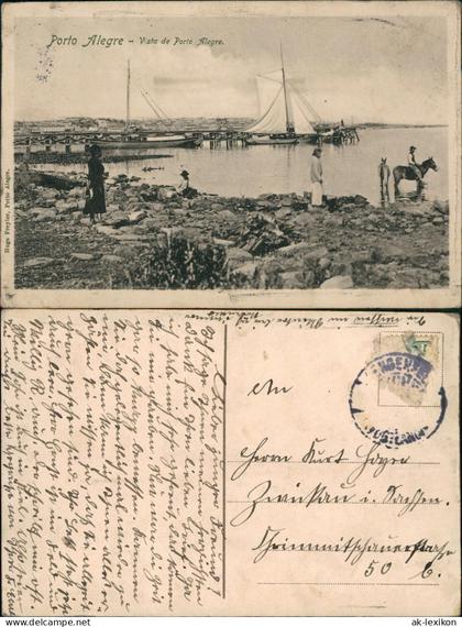 Postcard Porto Alegre Blick auf Porto Alegre 1915