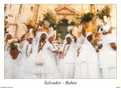 CPM Salvador Bahia Brasil Procession of typical baianas