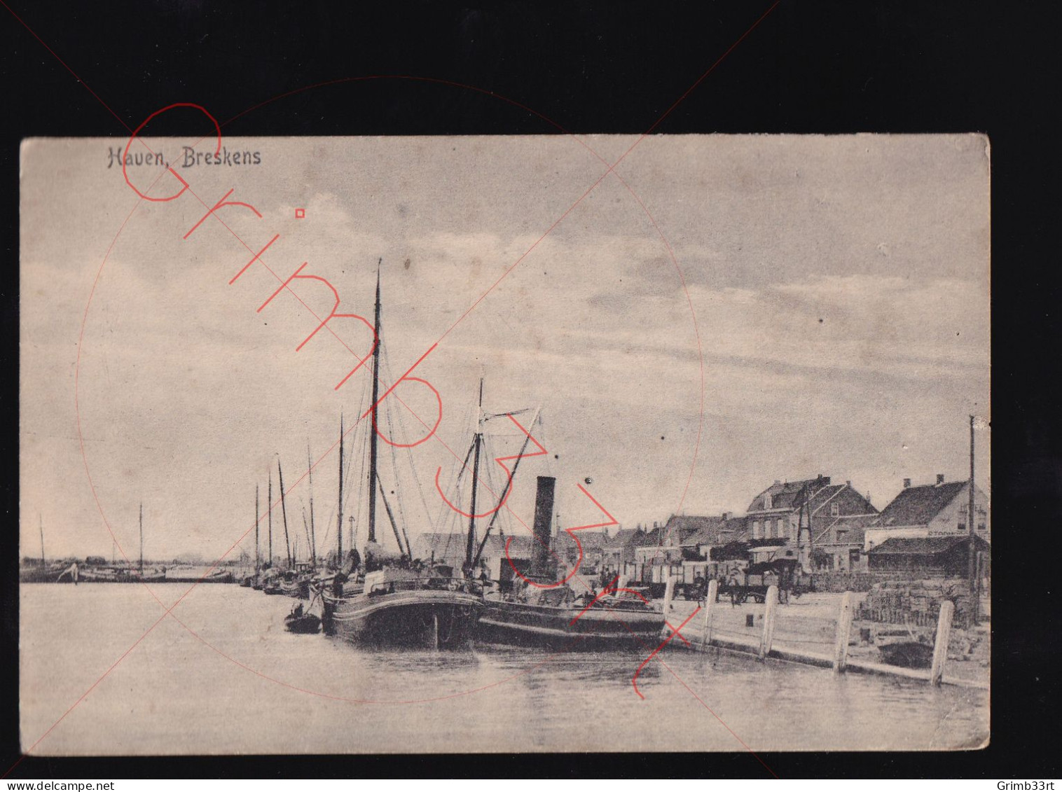 Breskens - Haven - postkaart