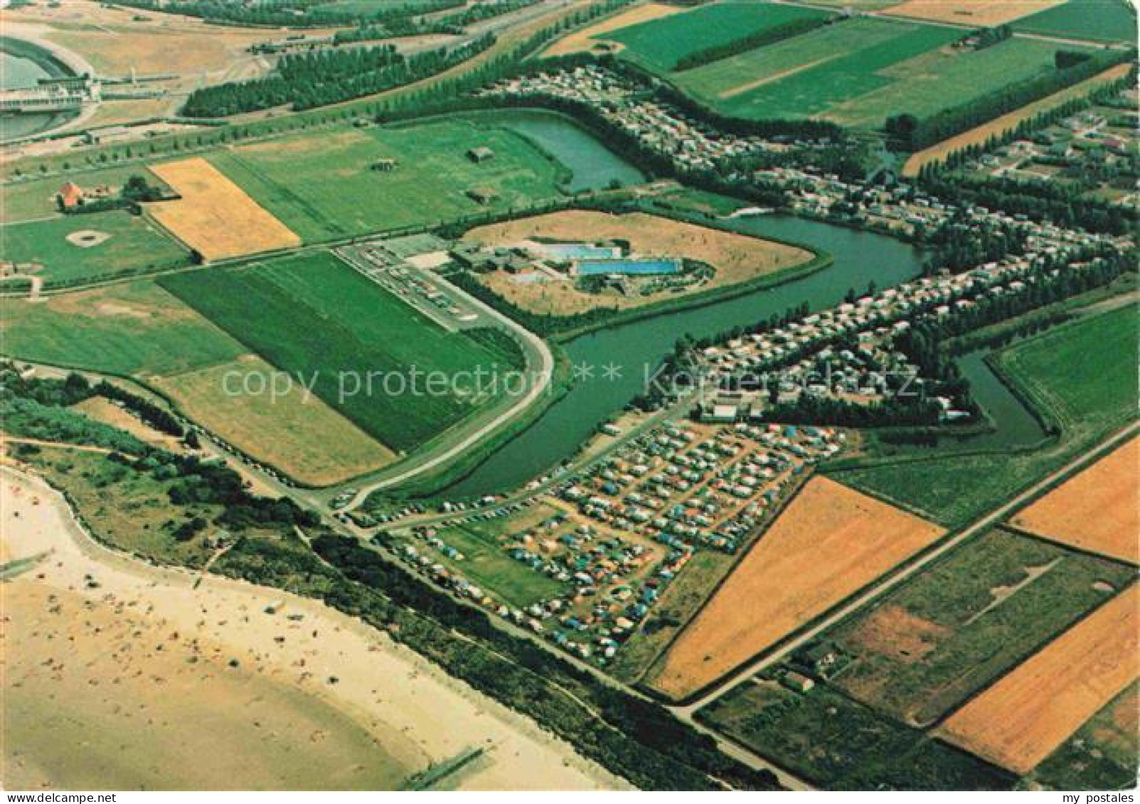 Breskens  Zeeland NL Camping Zeebad luchtfoto