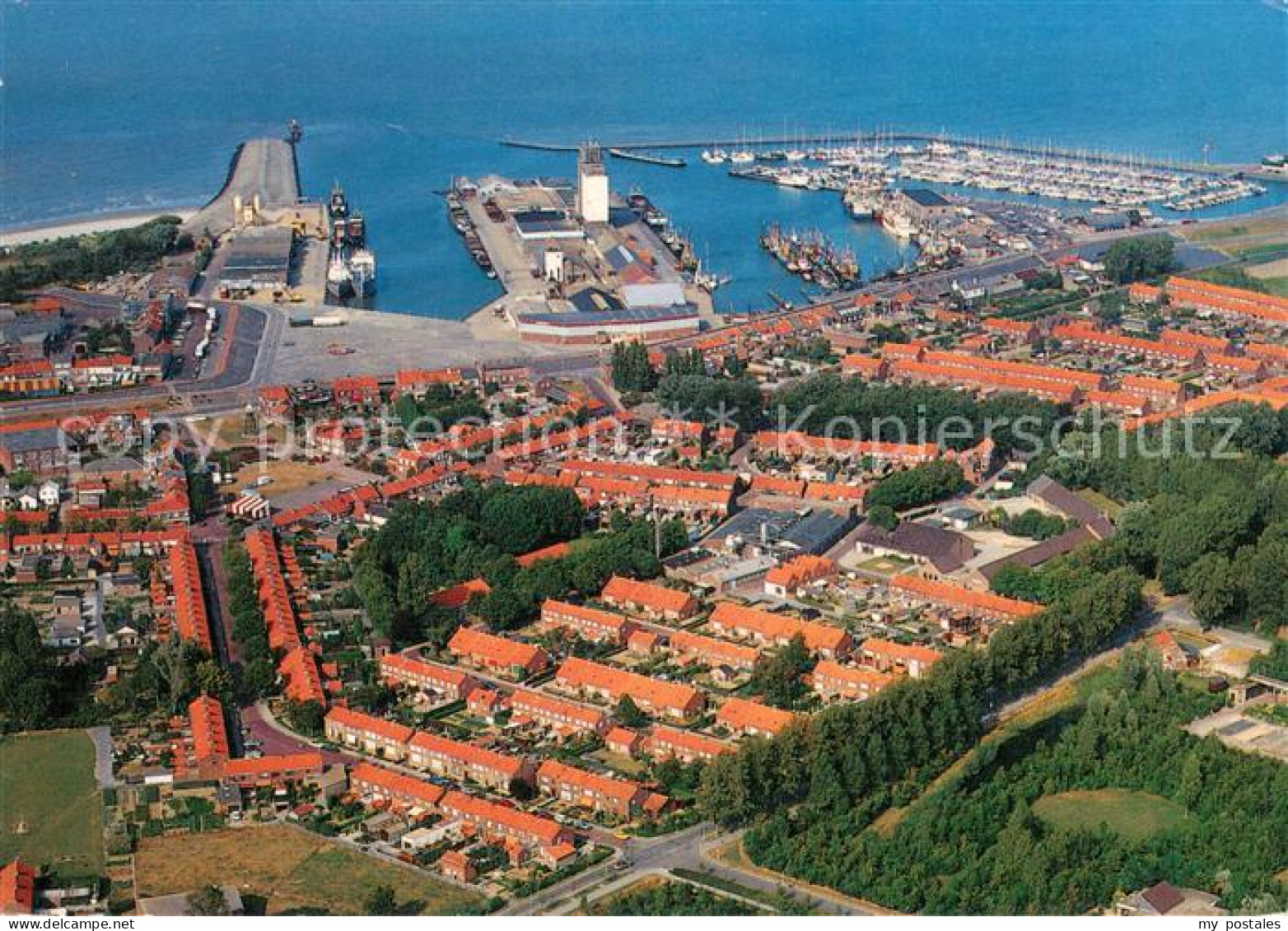 Breskens  Zeeland NL Fliegeraufnahme