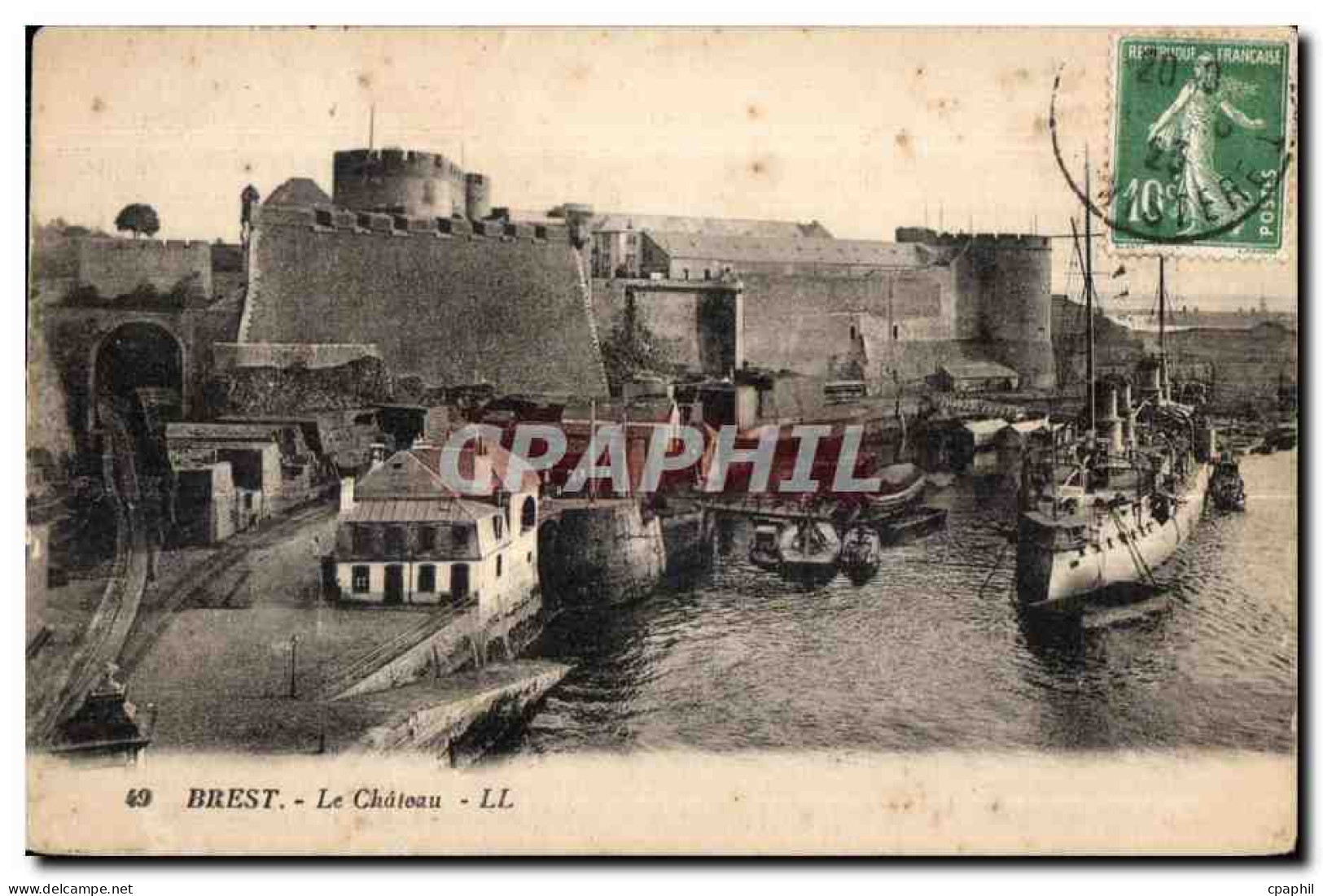 Brest - Le Chateau Bateau - CPA