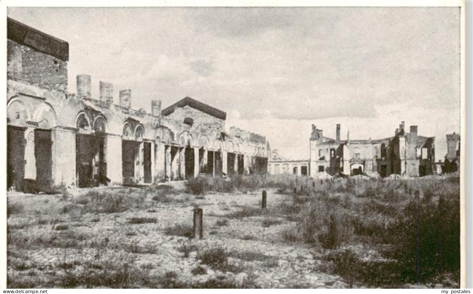 Brest -Litowsk Belarus Weissrussland Zerstoerte Markthalle Feldpost