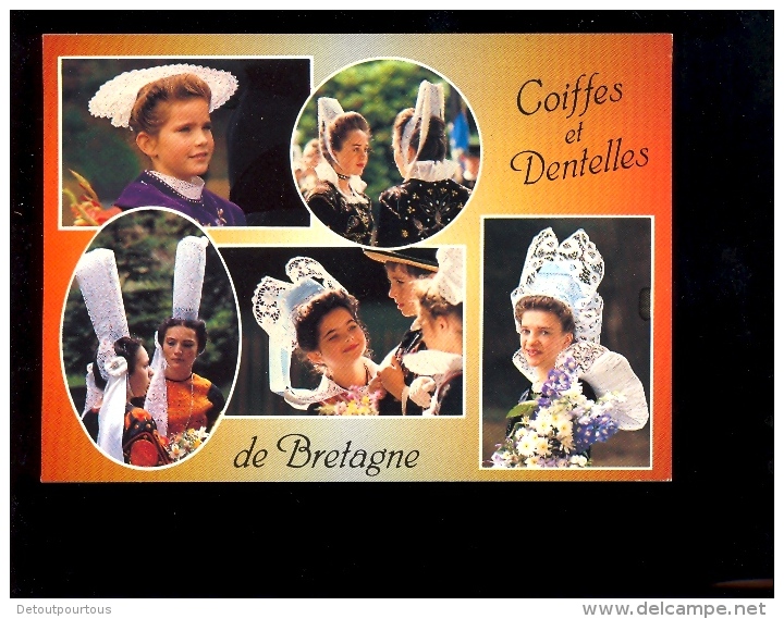 BRETAGNE : coiffes et dentelles de Bretagne Clohars Carnoët Quimper Pont l'Abbé Riex sur Belon Fouesnant