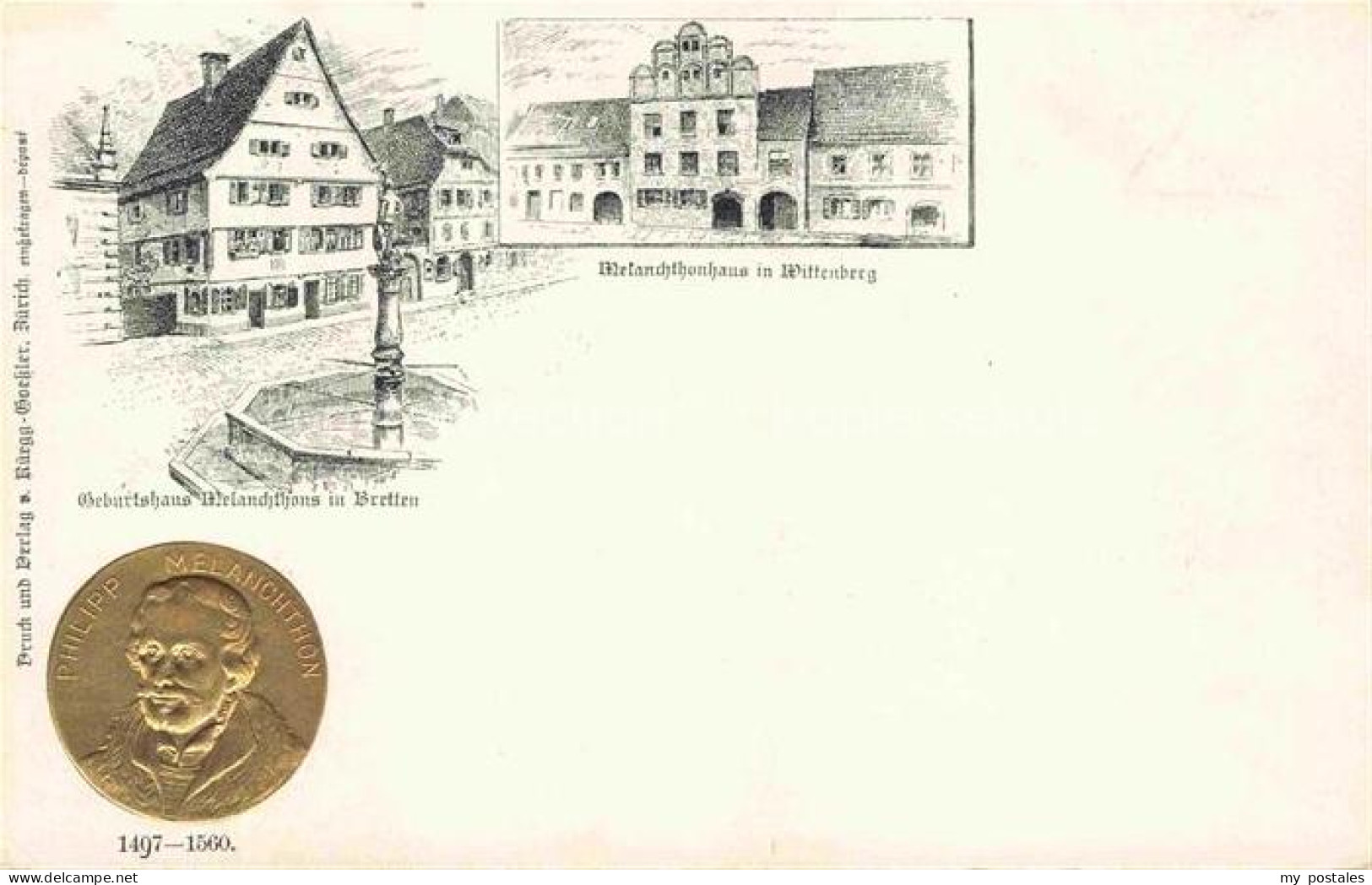 Bretten  Baden Geburtshaus Melanchthons Melanchthonhaus in Wittenberg Muenze