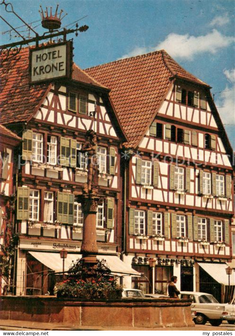 Bretten Baden Hotel Krone Marktplatz Brunnen