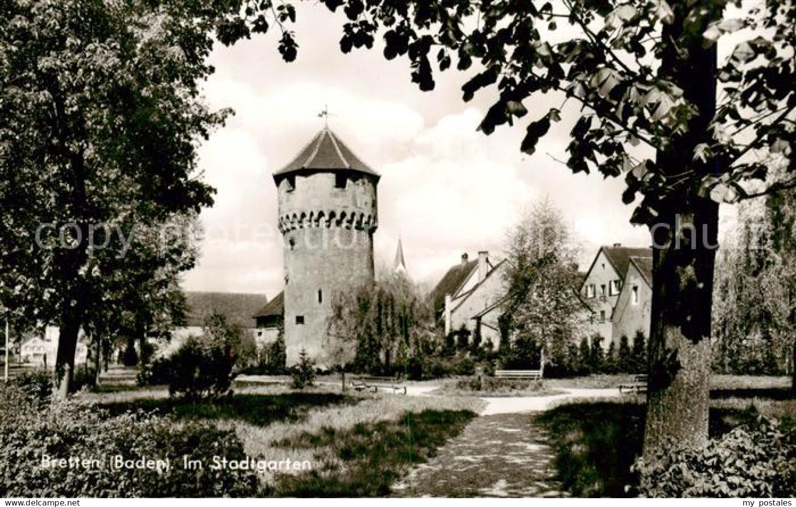 Bretten Baden Im Stadtgarten Runder Turm