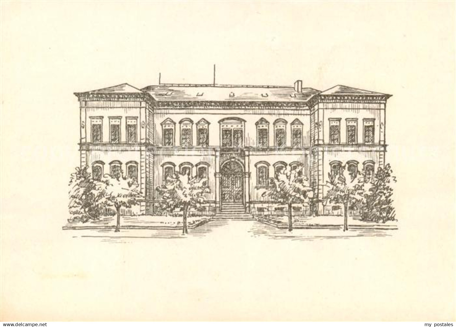 Bretten Baden Melanchthon Gymnasium Zeichnung