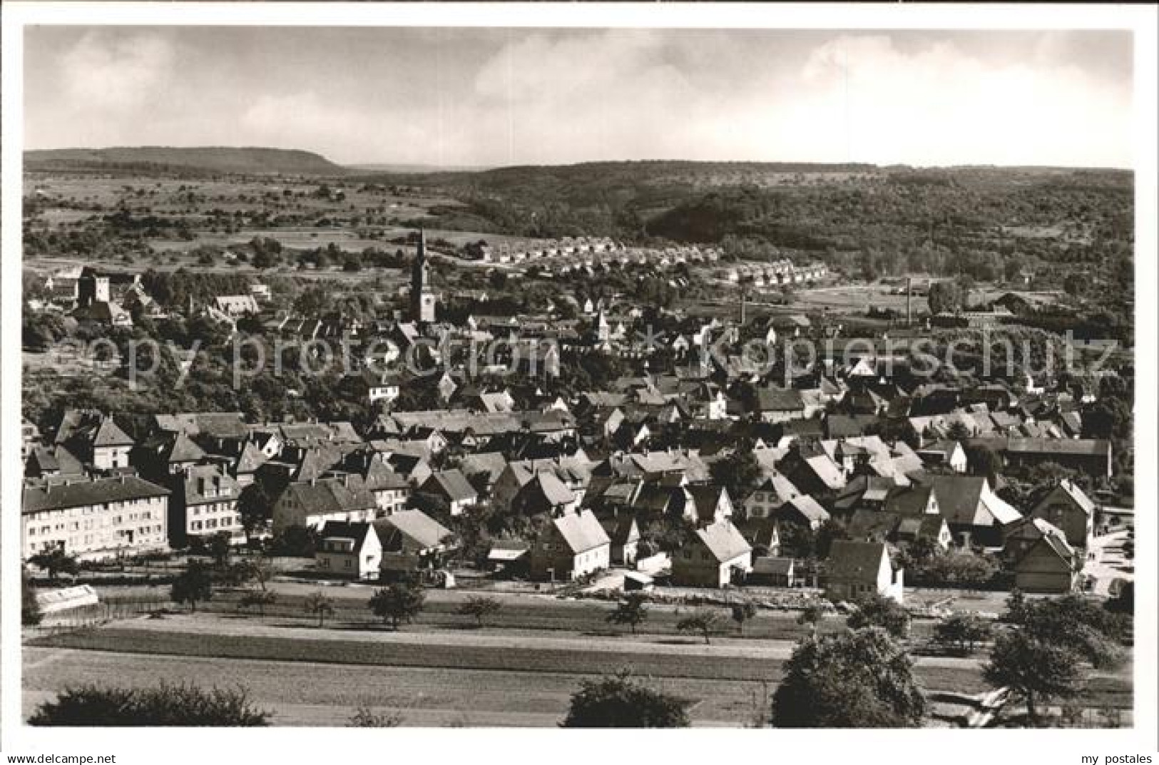 Bretten Baden Panorama Blick von Westen