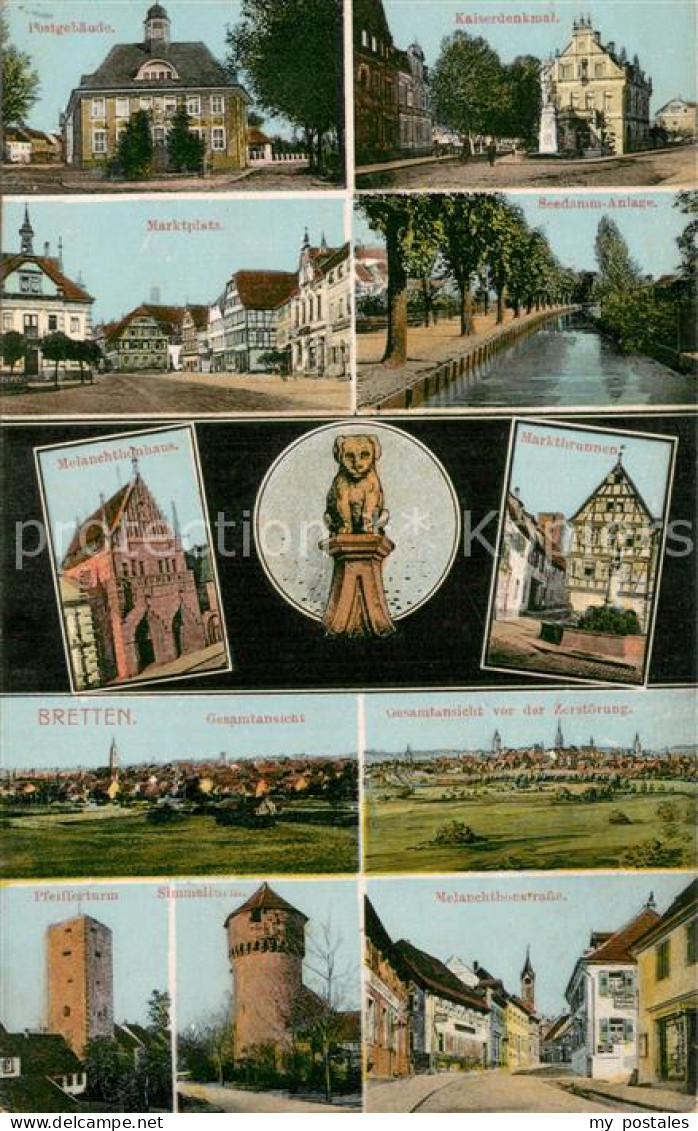 Bretten Baden Teilansichten Gebaeude Gesamtansichten