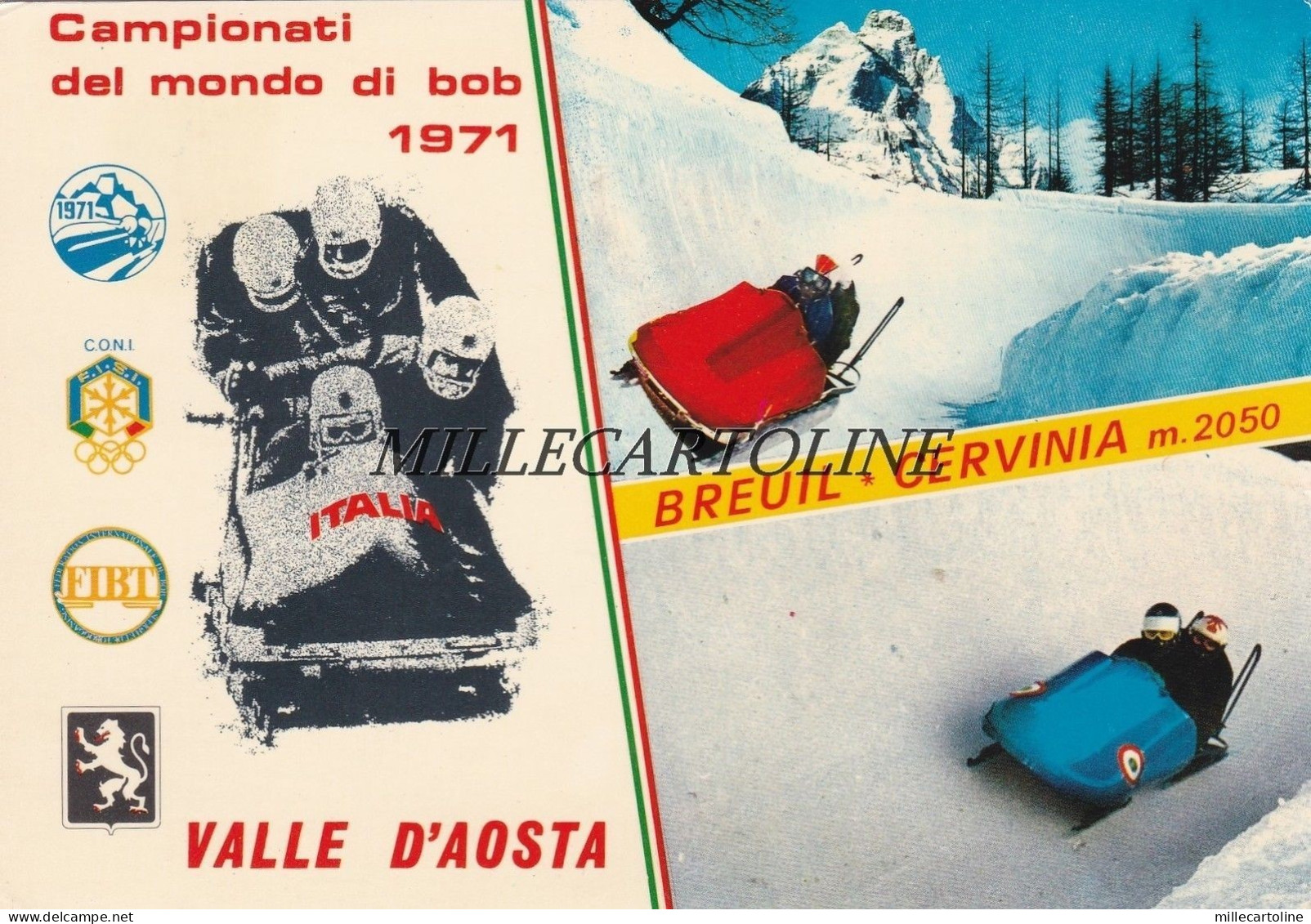 BREUIL - CERVINIA: Campionati del Mondo di Bob   1971
