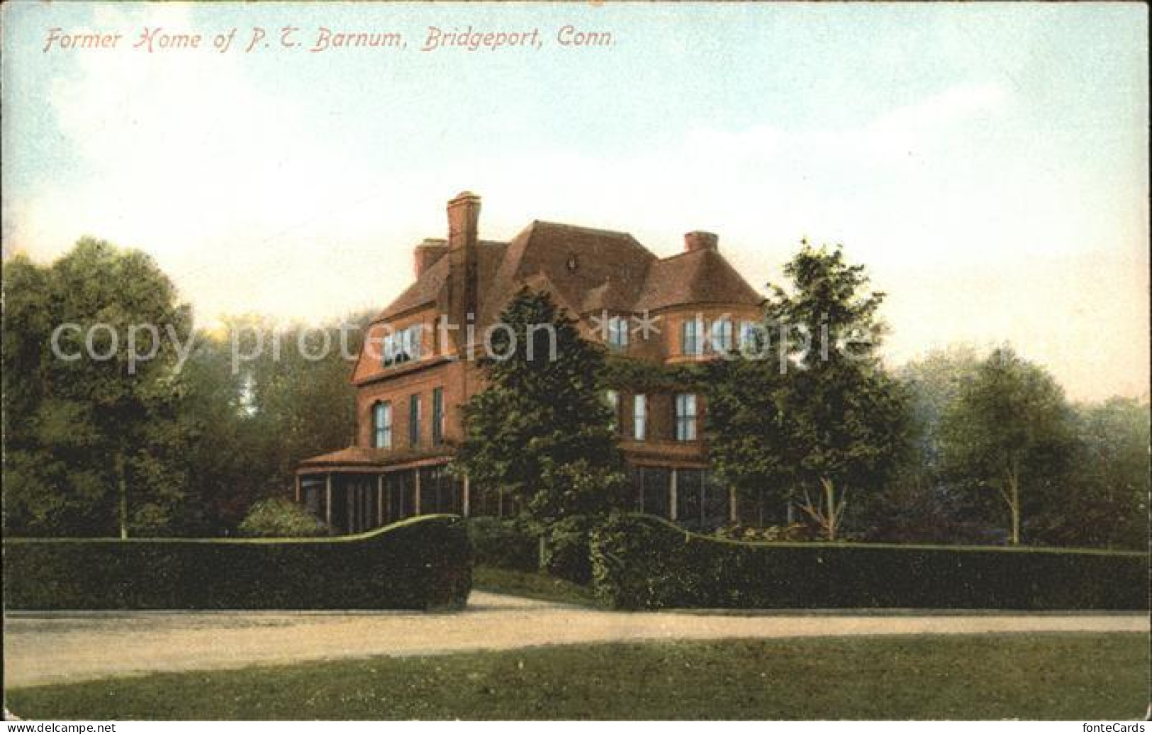 Bridgeport Connecticut Former Home of P.C.Barnum