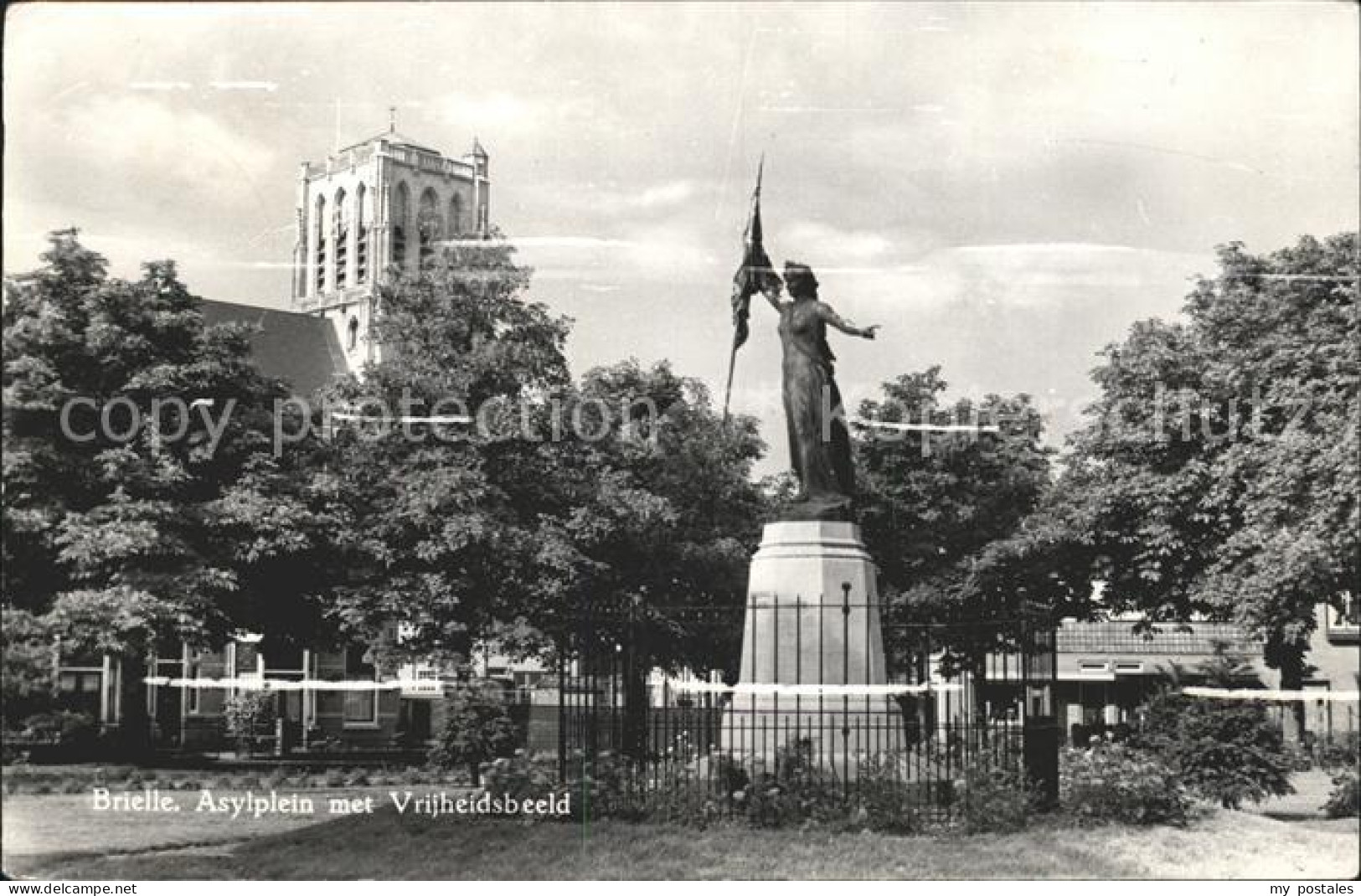 Brielle Niederlande Asylplein met Vrijheidsbeeld
