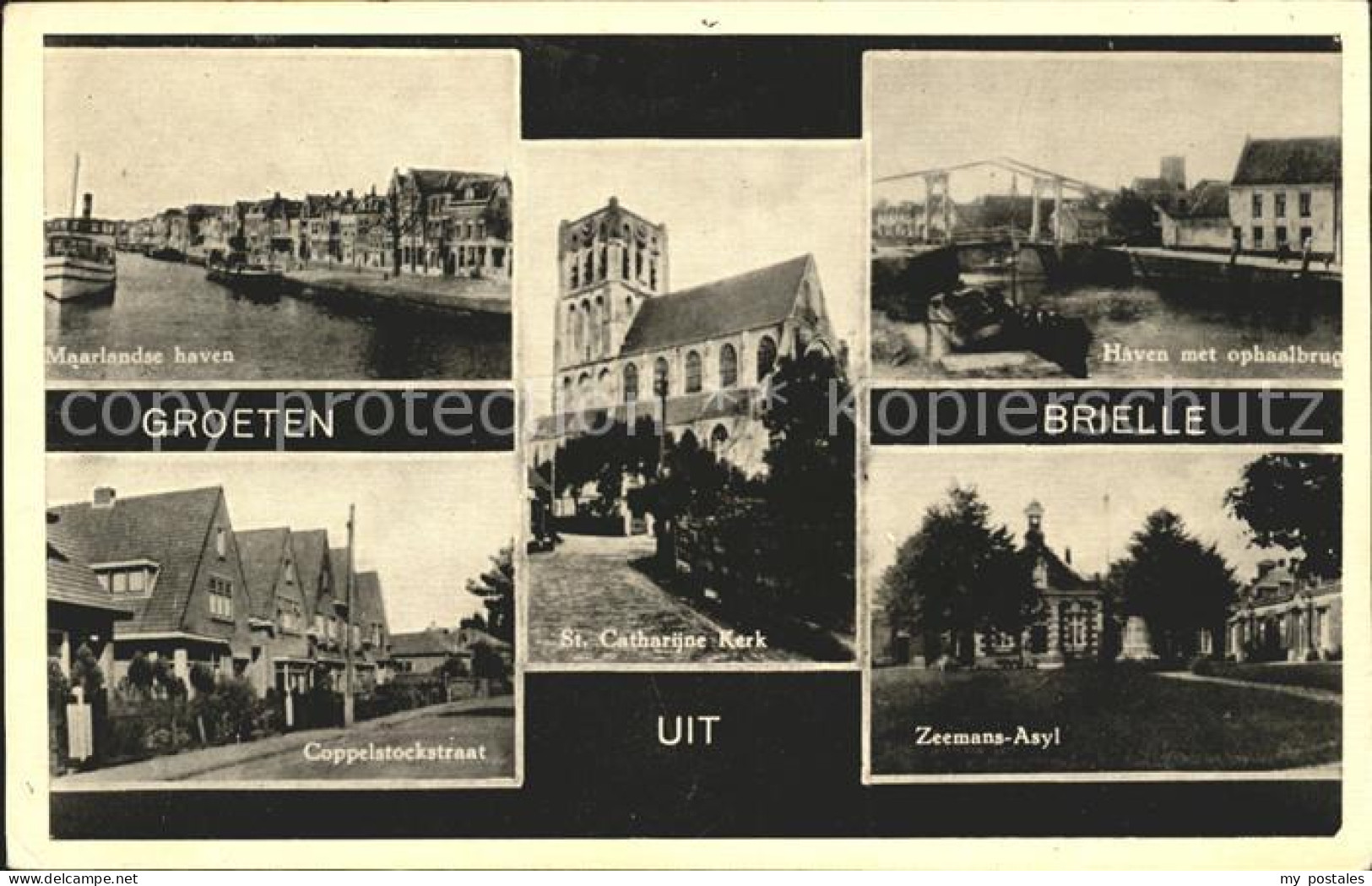 Brielle Niederlande Coppelstockstraat Haven St. Catharijne Kerk