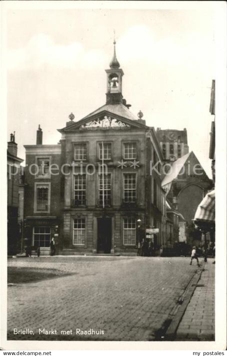 Brielle Niederlande Markt met Raadhuis