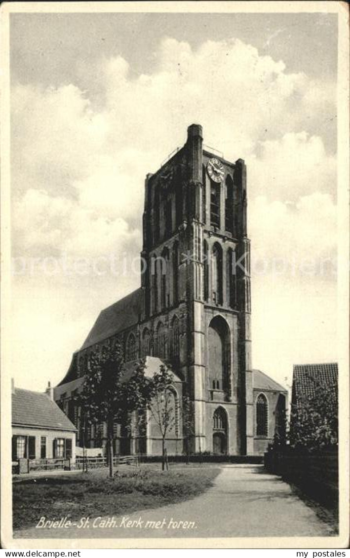 Brielle Niederlande St. Cath. Kerk met Toren