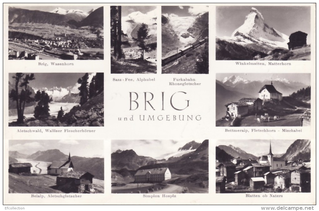 BRIG UND UMGEBUND BRIGUE GLIS SUISSE VALAIS FALETSCHWALD SIMPLON HOSPIZ WINKELMATTEN MATTERHORN EDIT PHOTO KLOPFENSTEIN