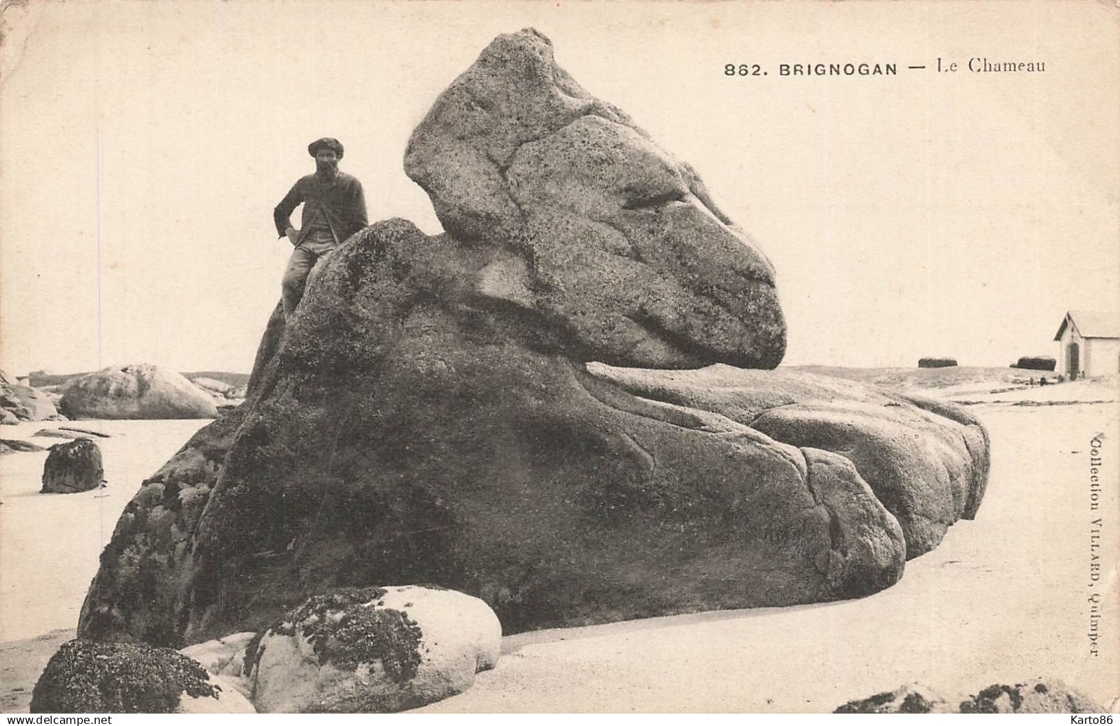 brignogan * plage et le chameau * pierre mégalithe