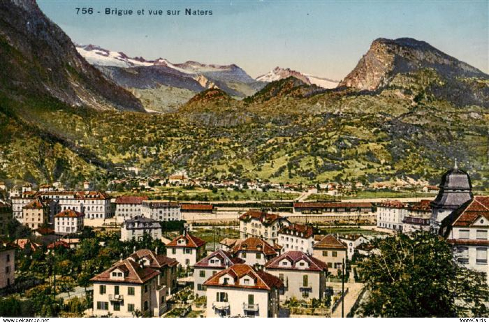 Brigue Brig VS Vue panoramique sur Naters