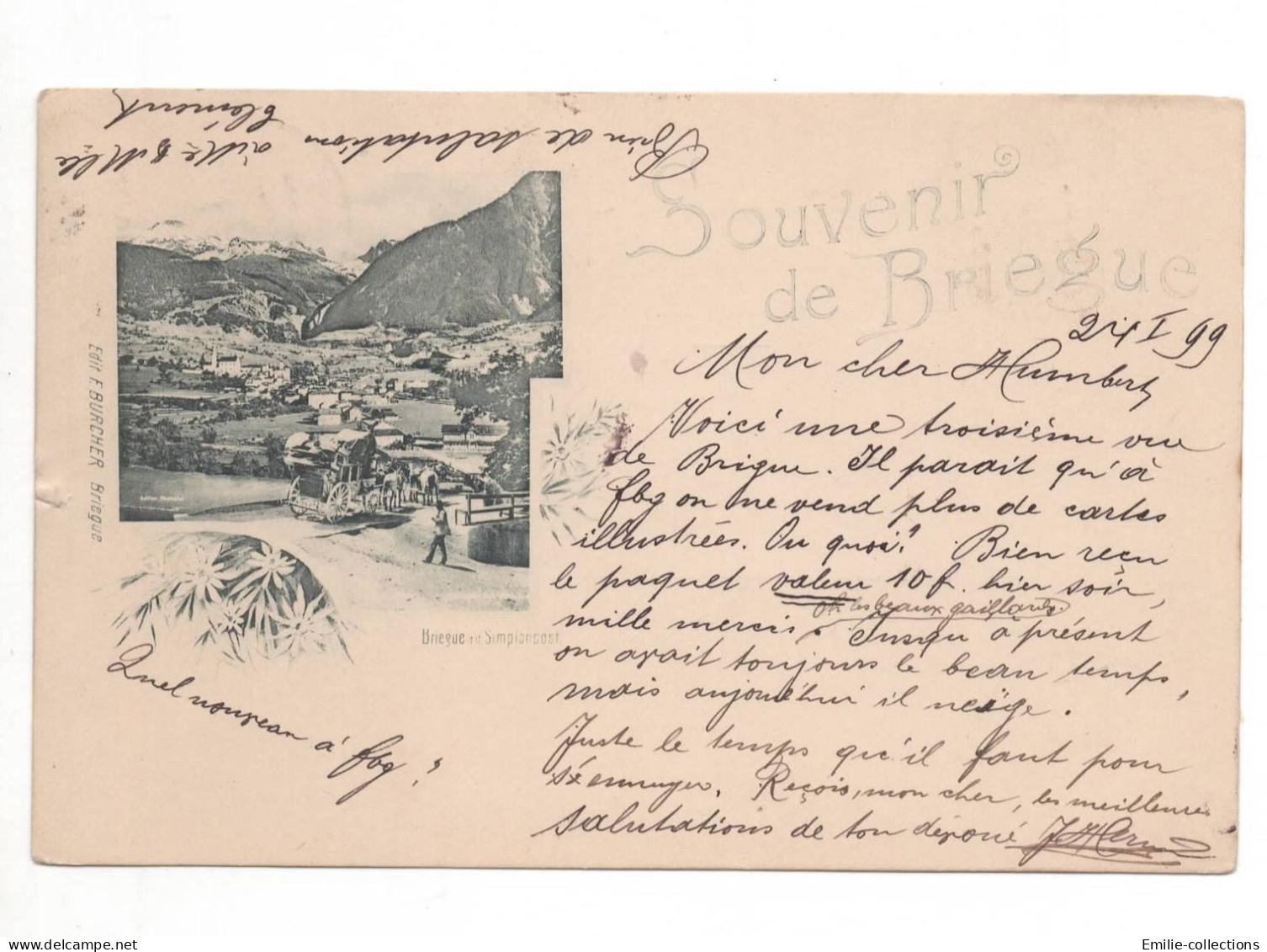 BRIGUE-GLIS/ BRIEGUE / BRIG (VALAIS) - SOUVENIR DE BRIEGUE