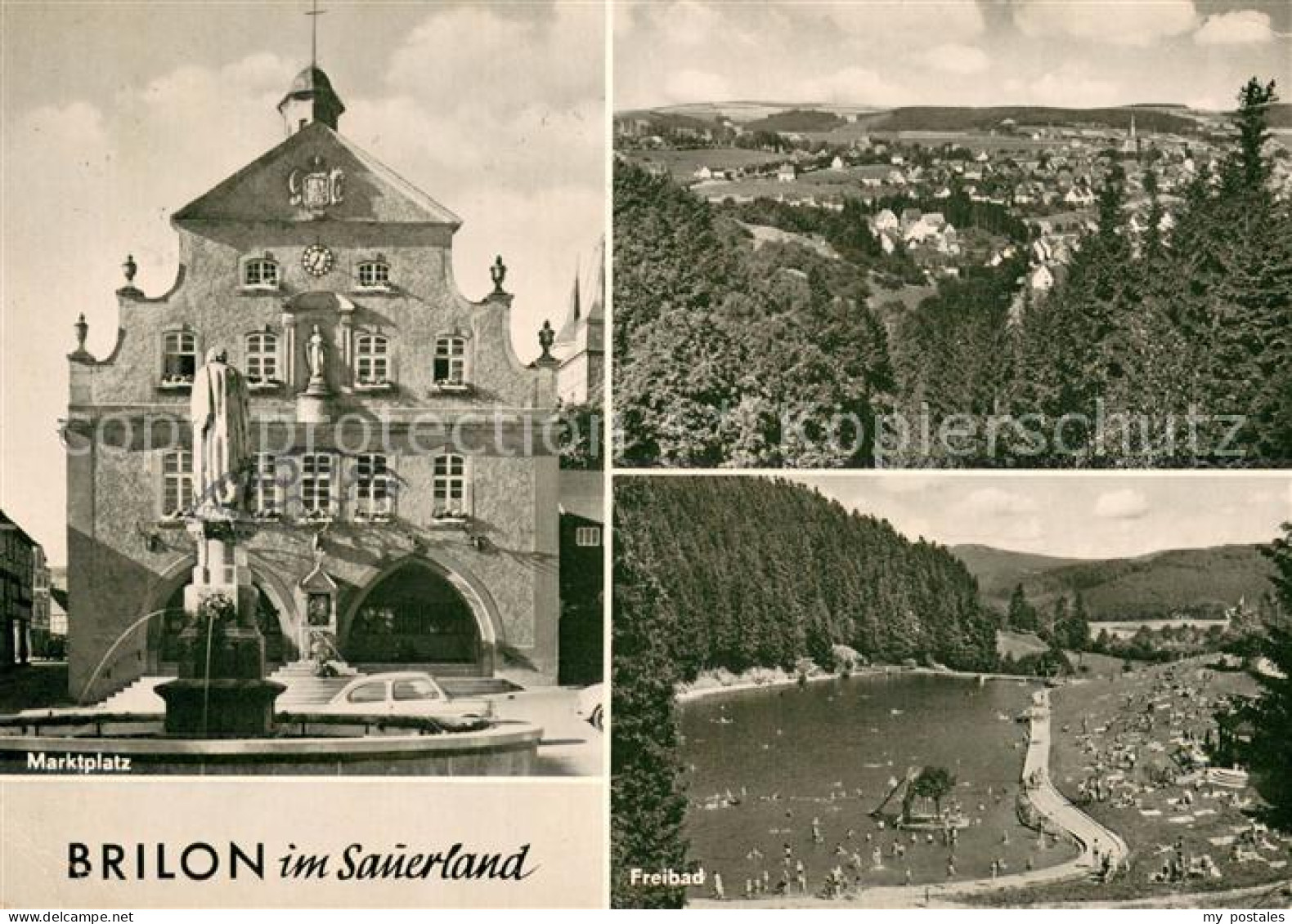 Brilon Hochsauerlandkreis NRW Marktplatz Freibad