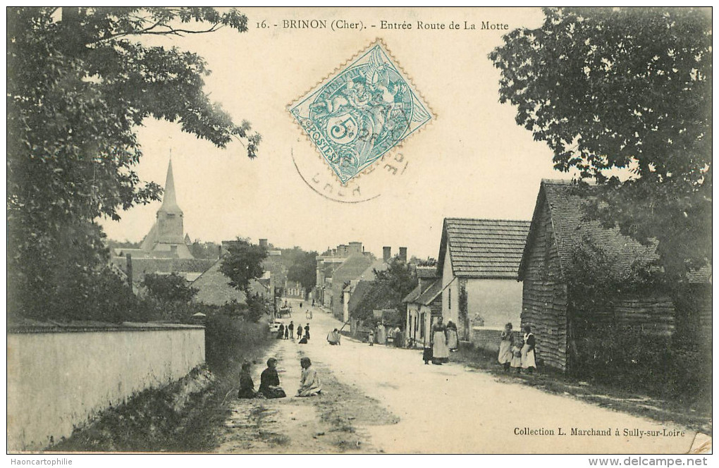 Brinon sur Sauldre : entrée route de la Motte