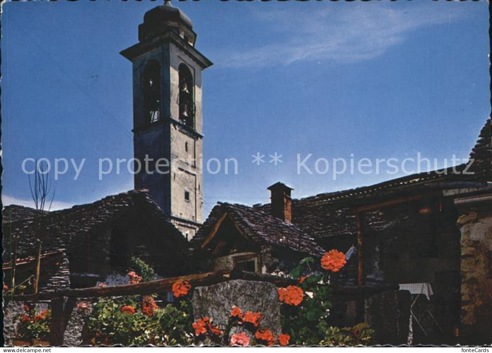 Brione sopra Minusio Kirchturm