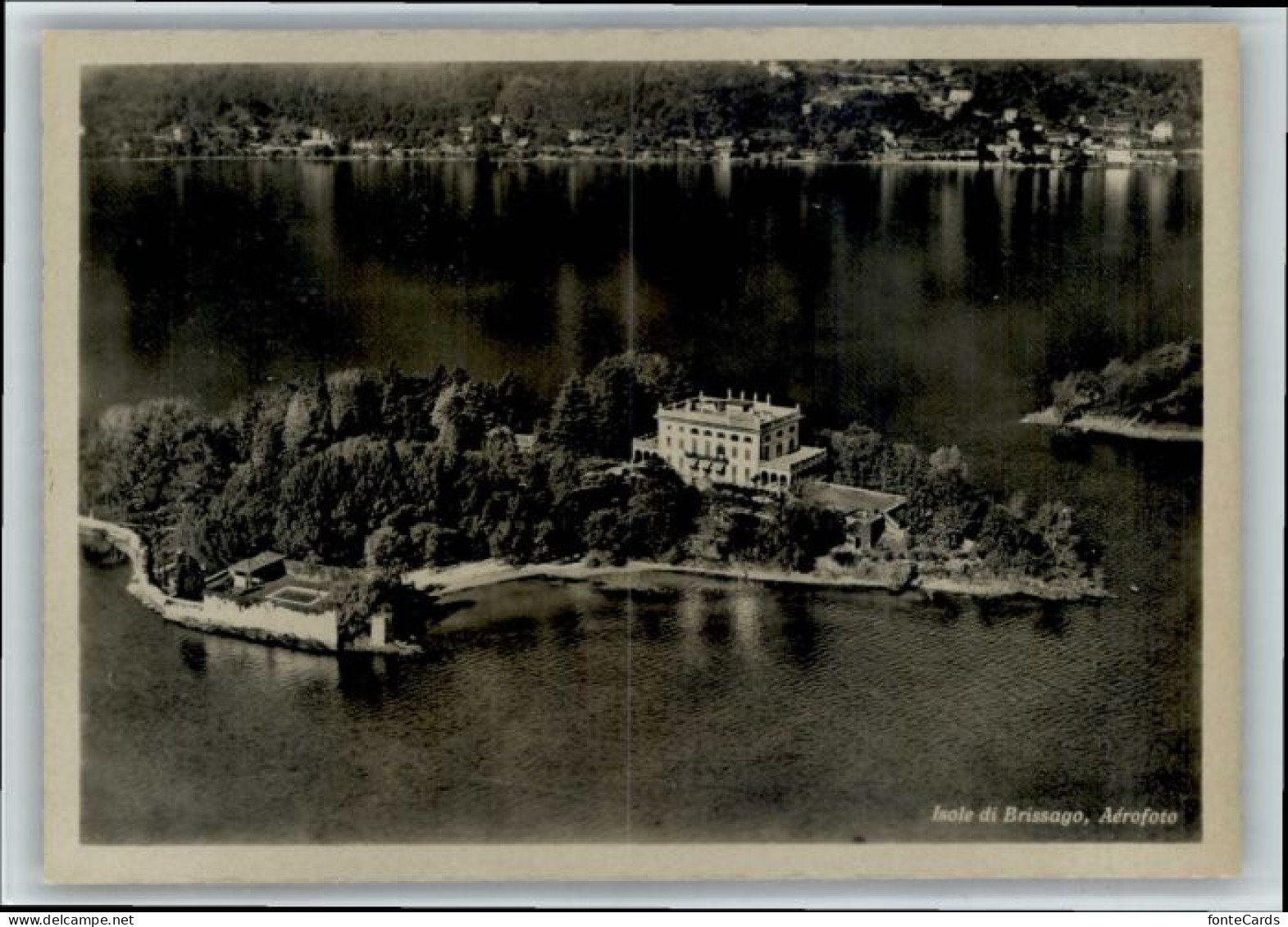 Brissago TI Brissago Fliegeraufnahme